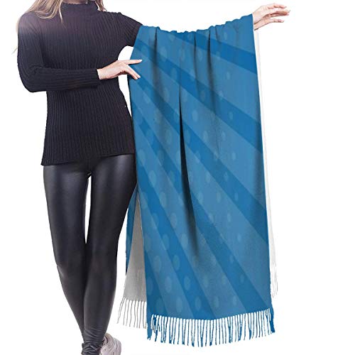 Starodec Pashmina Borla Bufanda Gridiron de arte pop con propiedades visuales anticuadas, impresión de hombre arrojadizo Chal Mantón de Invierno