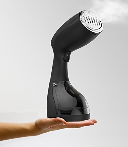 SteamOne S-Travel, 1400 W, 0.26 litros, Acero 18/10, Negro, Cromo