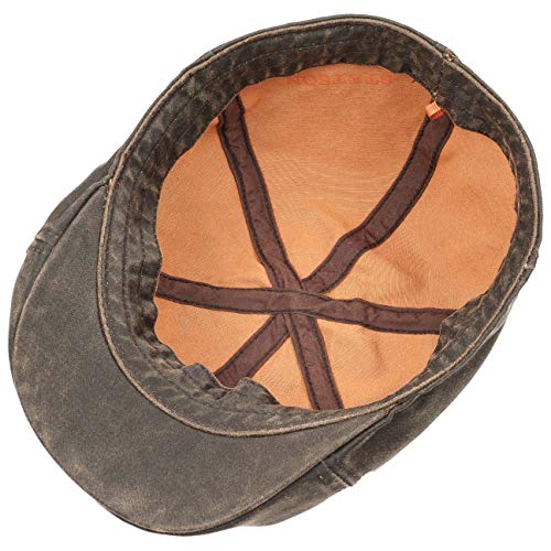 Stetson Flatcap Level para Hombre - Gorra Plana con algodón - Gorra de Hombre con protección UV 40+ - Gorra en Look Retro - Gorra Plana Verano/Invierno - Flat Cap marrón XL (60-61 cm)