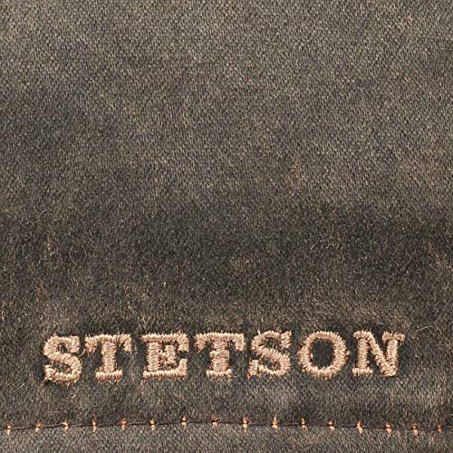 Stetson Flatcap Level para Hombre - Gorra Plana con algodón - Gorra de Hombre con protección UV 40+ - Gorra en Look Retro - Gorra Plana Verano/Invierno - Flat Cap marrón XL (60-61 cm)
