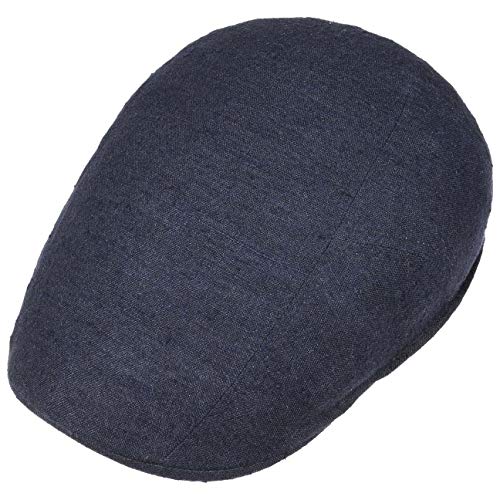 Stetson Gorra Lino-Seda Ivy Mujer/Hombre - Made in The EU Gorro de Hombre con Visera, Visera Primavera/Verano - 60 cm Azul Oscuro