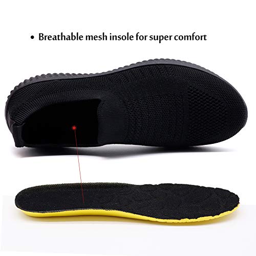 STQ Walk Shoes - Zapatillas deportivas deportivas para mujer, color Negro, talla 39 EU