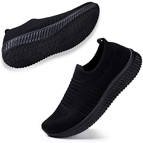 STQ Walk Shoes - Zapatillas deportivas deportivas para mujer, color Negro, talla 39 EU