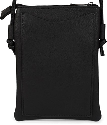 styleBREAKER Bolso de Mano minibolso de Bandolera con Remaches en Forma de Estrella, Bolso de Hombro, Bolso de Mano, Bolso, señora 02012235, Color:Negro