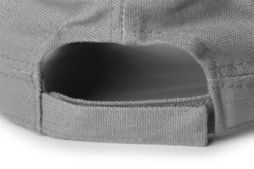 styleBREAKER Gorra en Estilo Militar de Tela de algodón Robusta, Ajustable, Unisex 04023020, Color:Negro