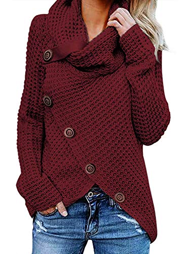 Sudadera para Mujer De Manga Larga Camisas Moda Sudadera Pullover Cárdigan Tops Blusa Calle Suelto Jersey Suéter