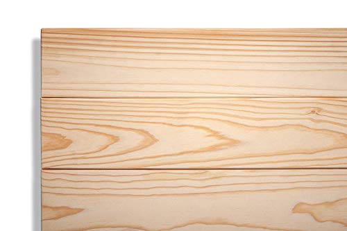 SUENOSZZZ-ESPECIALISTAS DEL DESCANSO Cabecero de Cama de Madera TREVINCA Color Crudo para Pared. Cabecero de Tablas Horizontales. Estilo Vintage, para Camas de 90 y 105