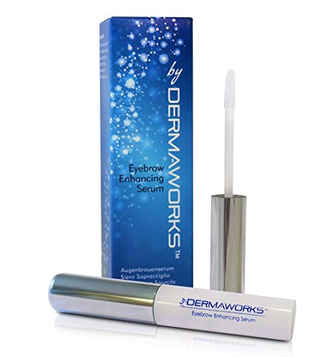 Suero DERMAWORKS Realzador de Cejas, Aumentador de Cejas, Suero para el Crecimiento Rápido de las Cejas. Renacimiento de las Cejas, cejas más llenas en 8 SEMANAS Obtenga la forma perfecta de sus cejas