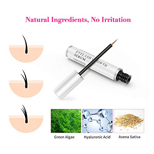 Suero para el crecimiento de pestañas sin irritación, el mejor acondicionador de pestañas, pestañas y cejas de suero, potenciador de pestañas para pestañas naturales, acondicionador de pestañas