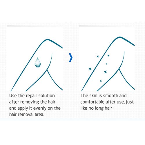 Suero reparador de depilación, inhibidor de vello para axilas, suero reparador de depilación Suero hidratante reductor de poros Suero nutritivo para el cuerpo