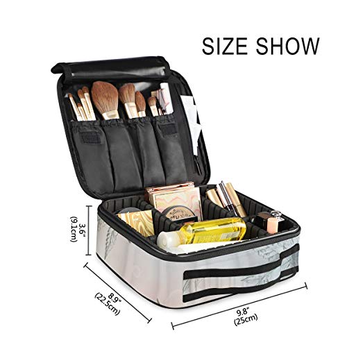 SUGARHE Impresión de Hoja de Cannabis Sativa,Neceser Maquillaje,Bolsa Cosméticos Organizador Brochas Maquillaje Estuches Portátil