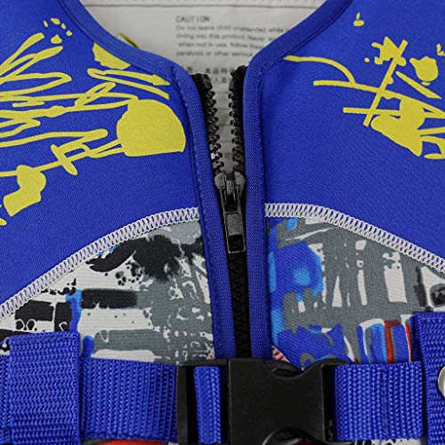 Sumeber Chaleco Salvavidas para niños, niñas, niños, Entrenamiento de natación, Traje de baño, Traje de baño para niños, Aprender a Nadar (Azul, S)