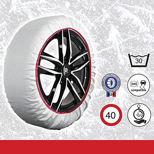 Sumex HUSTX02 Husky - Cadena de nieve Textil, Talla M, 2 unidades