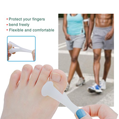 Sumifun Gel separador de dedos diseño juanete Splint Corrector Aliviar el Dolor de sastre de juanetes y martillo, funda para alivio de para juanete dolor de pies