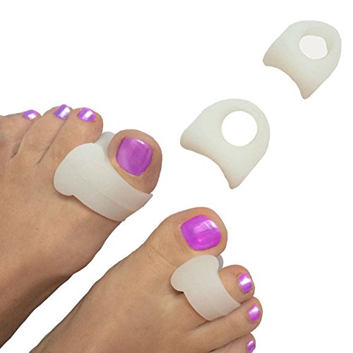 Sumifun Gel separador de dedos diseño juanete Splint Corrector Aliviar el Dolor de sastre de juanetes y martillo, funda para alivio de para juanete dolor de pies