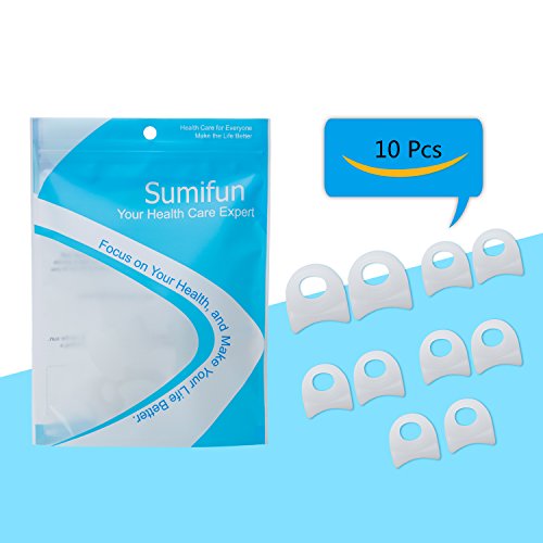 Sumifun Gel separador de dedos diseño juanete Splint Corrector Aliviar el Dolor de sastre de juanetes y martillo, funda para alivio de para juanete dolor de pies
