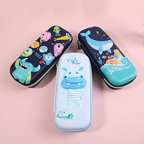 Suministros Para Estudiantes Caja De Lápices De Dibujos Animados Molde De Presión Tridimensional De Gran Capacidad A Cabello mixto