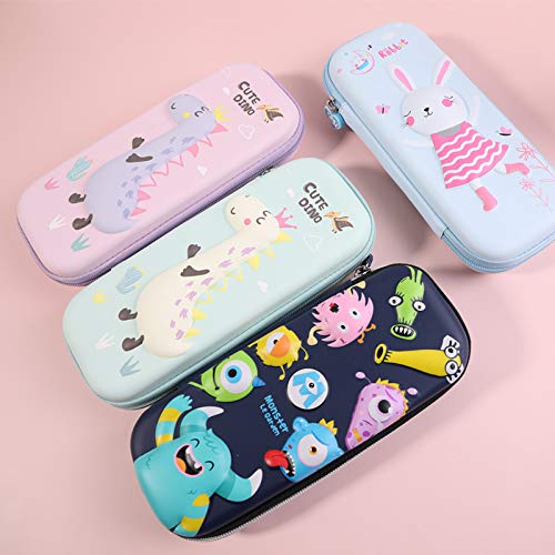 Suministros Para Estudiantes Caja De Lápices De Dibujos Animados Molde De Presión Tridimensional De Gran Capacidad A Cabello mixto