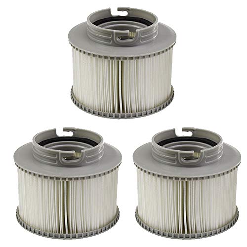 SUNERLORY - Filtro de repuesto universal para piscinas hinchables y redondas, accesorio de jacuzzi de larga duración (1 adhesivo blanco), No cero., Pegamento blanco., 3st