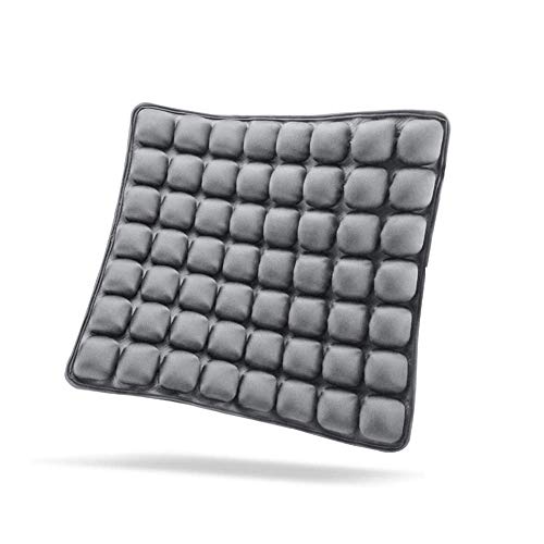 SUNFICON Cojín Inflable para Silla de Aire,Antideslizante, cómodo cojín ortopédico para el coxis para Silla de Oficina, Asiento de Coche, Silla de Ruedas, Alivia el Dolor de Espalda ciática