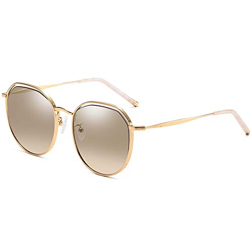 Sunglasses Gafas de sol estilo aviador espejadas, gafas de moda para hombre y mujer, gafas de moda, gafas retro, montura de espejo de avión (color : La Plata)