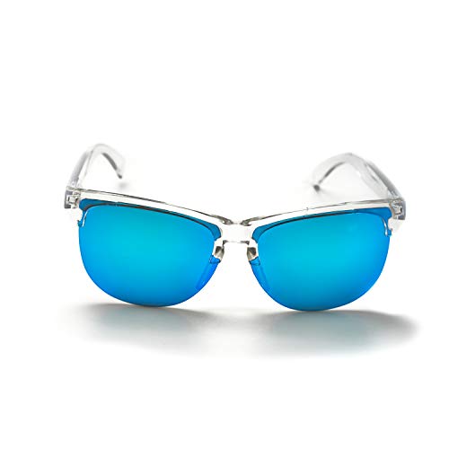sunglasses restorer Gafas de Sol Unisex, Modelo La Pedriza. Lente Azul Espejada