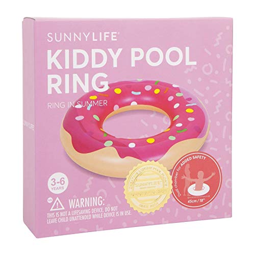 SunnyLIFE Balsa Flotante Inflable del Juguete de la Playa del Flotador de la Piscina de los niños formados Animal para los niños pequeños Un tamaño Rosado