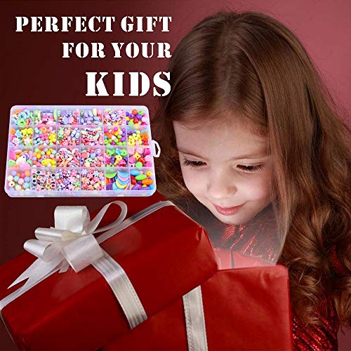 SUNNYPIG Regalos para niñas de 4 a 7 años, Pulsera de Juguete de joyería para niños de 4 a 7 años Juego de Manualidades para niñas para niñas de 5 a 6 años Regalo de Collar para niñas de 4 a 7 años