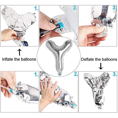 SUNPAT Decoraciones de 40 Cumpleaños, Feliz Cumpleaños Banner Kit Número 40 Set de Decoraciones de Fiesta Con Globos de Ppapel de Aluminio Azul y Astilla Para Hombres