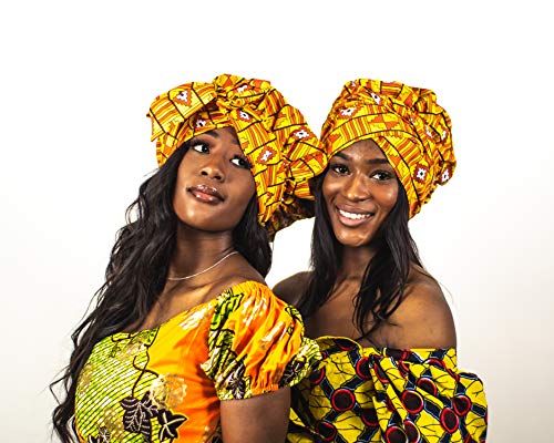 Sunset – Gorro / turbante con interior de satén / Headwrap indispensable para cuidados capilares y peinados protectores para todo tipo de cabello (fro/rizado, liso y Locks)