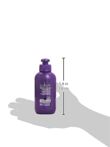 SUNSILK Púrpura Crema De Pelo Liso Sin Enjuagar El Cabello