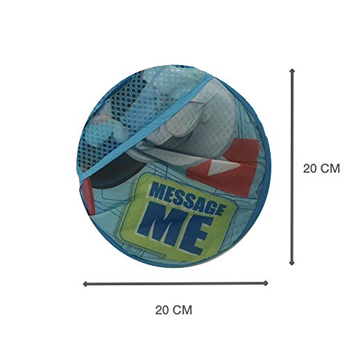 Superdiver Cesta Plegable Infantil de Tela con Asas para Ropa Sucia y Juguetes 36x36x58 centímetros (Mickey y Amigos)