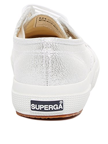 Superga Lamew, Zapatillas de Tela Mujer, Plateado (031), 37 EU