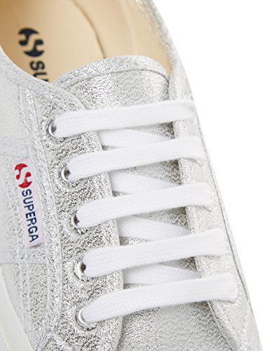 Superga Lamew, Zapatillas de Tela Mujer, Plateado (031), 39 EU