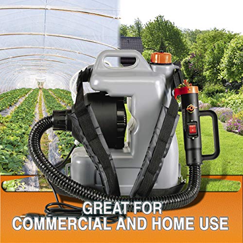 SuperHandy ULV Eléctrico Pulverizador Desinfectante Atomizador Mochila Niebla Plumero Fogger12L/3Gal. Nebulizador de Partículas de Medida Adaptable 0-50μm