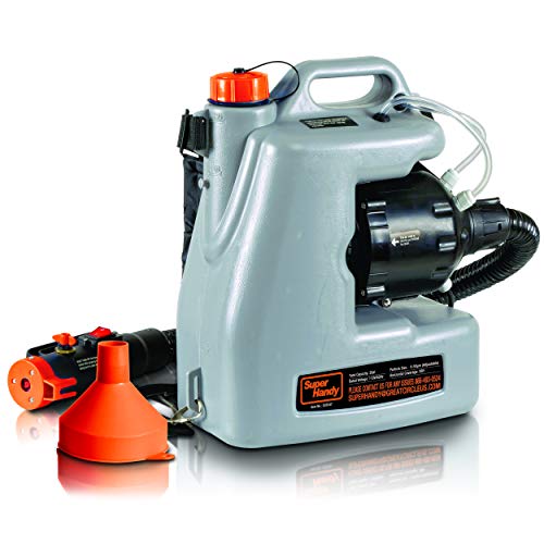 SuperHandy ULV Eléctrico Pulverizador Desinfectante Atomizador Mochila Niebla Plumero Fogger12L/3Gal. Nebulizador de Partículas de Medida Adaptable 0-50μm