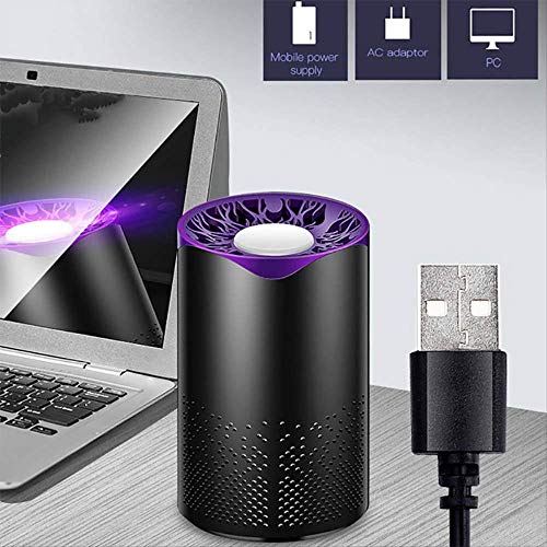 SUPERHUA Lámpara Antimosquitos Electrico Interior USB Bug Zapper Inhalador Electrónica Silencioso Impermeable Adecuado Embarazada Infantil Insectos Trampa para Mosquitos