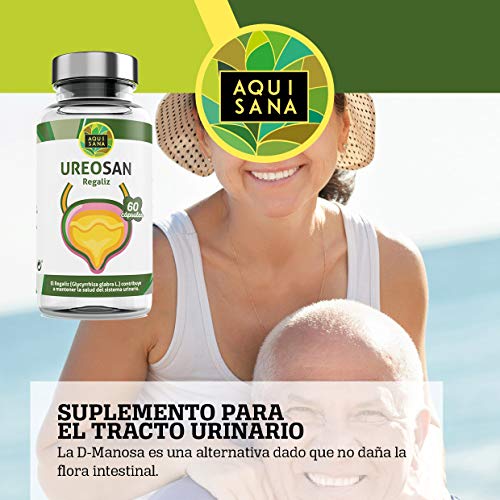 Suplemento Natural Concentrado Para el Tracto Urinario |Protección Contra Infecciones Urinarias | Para Hombres Y Mujeres |60 Cápsulas | Ureosan – Aquisana