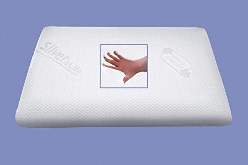 supply24 Ortopédico Gel/Espuma de Gel Air Masaje Almohada/Almohada Cervical/Almohada Soporte Cervical 80 x 40 X 12 cm Cojín con 2 Lados Suave + Medio