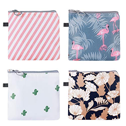 SUPVOX Bolsa de toallas sanitarias de 4 piezas tampones de bolsa de copa menstrual bolsas de recogida soporte de almohadilla de lactancia lavable para mujeres y niñas