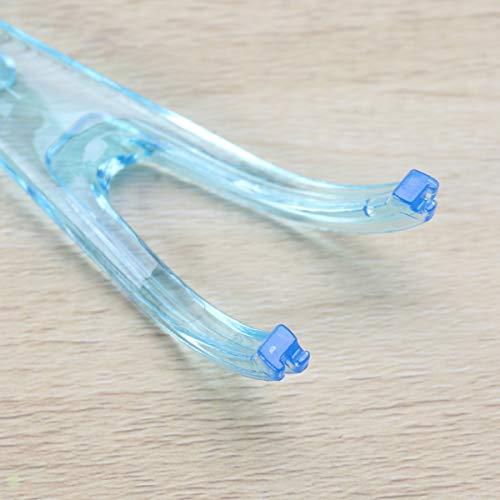 SUPVOX - Soporte de hilo dental reutilizable para limpieza de dientes (rosa + azul)