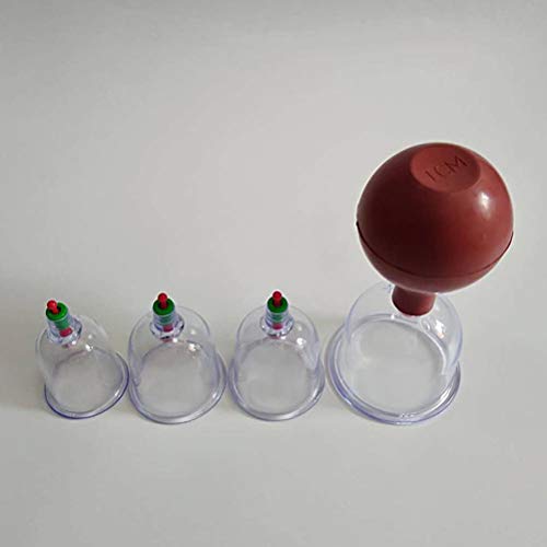 SUPVOX Taza de terapia de ahuecamiento china biomagnética con cuerpo de bola de goma Sistema de terapia de cura en casa para ahuecar 7pcs
