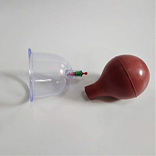 SUPVOX Taza de terapia de ahuecamiento china biomagnética con cuerpo de bola de goma Sistema de terapia de cura en casa para ahuecar 7pcs