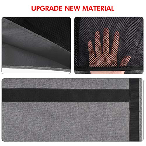 SURDOCA Organizador para Maletero de Coche 4 Gen[8 Veces Mejorada] Organizador para Colgar en el Asiento Trasero del Coche, Experto en Ahorro de Espacio,Tela Final, Nueva Tela de Alta Gama,Gris