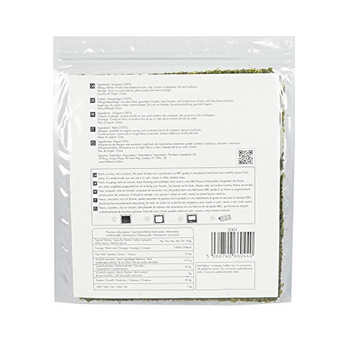 Sushi Nori Alga marina - Joven y crujiente | Grado superior | ligeramente tostada | Alto en proteínas y fibra | Bajo en grasa saturada | (50 hojas)