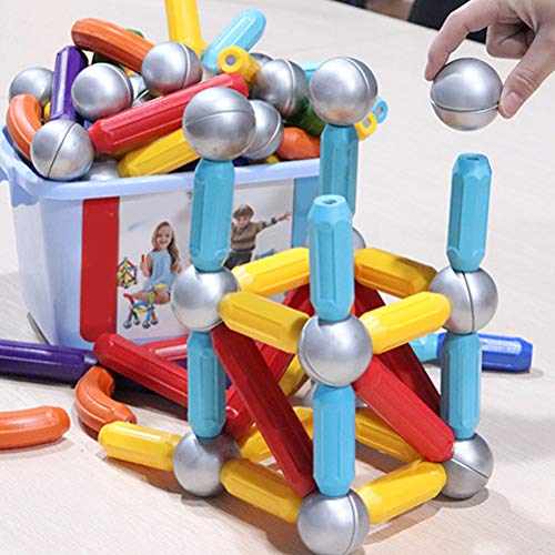 Suszian 36pcs / Set Juguete de Rompecabezas de Palo magnético para niños Bloques de construcción magnéticos para niños ensamblados Juguetes educativos, Habilidades motoras Finas