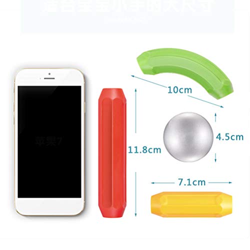 Suszian 36pcs / Set Juguete de Rompecabezas de Palo magnético para niños Bloques de construcción magnéticos para niños ensamblados Juguetes educativos, Habilidades motoras Finas