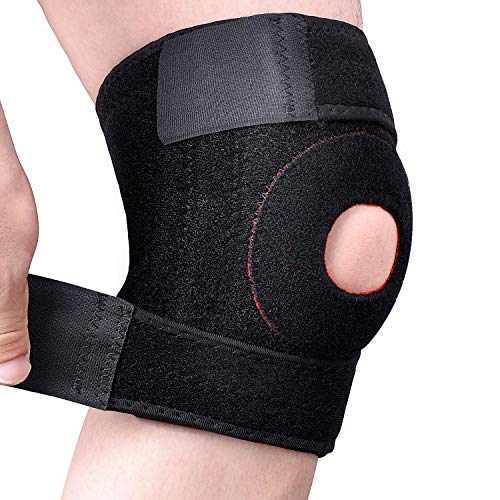 Suxman Rodilleras Deportivas Ajustable, Rodillera Rotuliana Profesional Antideslizante, Apoyo para Menisco, Crossfit, Motocross, Voleibol, Trabajo, fútbol, Ortopédicas, Baloncesto, ACL(Rótula Abierta)