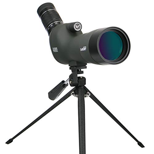 Svbony SV29 Telescopio Terrestre 20-60x60 con Ocular Grande Monocular Impermeable Lente FMC BAk-4 Prism Telescopio Terrestre para Tiro al Blanco Tiro con Arco Observación de Aves