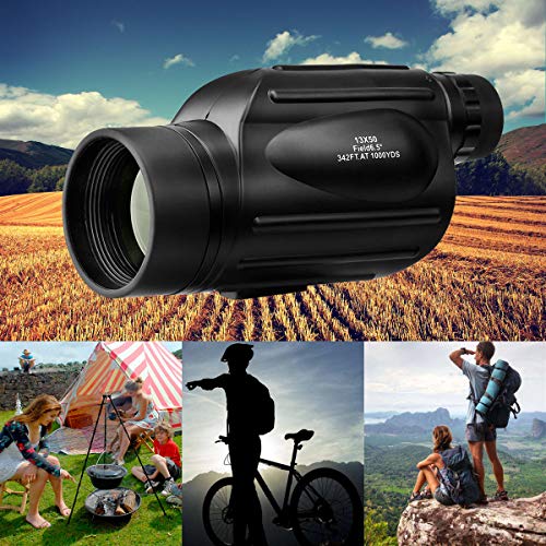 Svbony SV49 Monocular 13x50 Prisma Porro Telescopio Monocular Multicapa Foco Fijo Impermeable Alcance de Detección de Nitrógeno para Observación de Aves